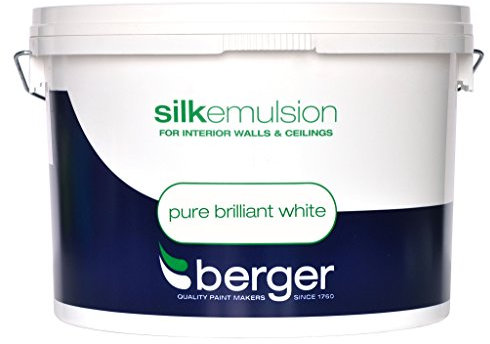 Berger Brilliant White Vinyl Silk Paint- 10L Litre