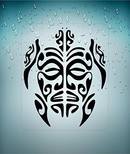 Autocollant sticker macbook laptop voiture moto tortue tribal deco vinyle
