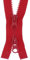 FIM 2 Wege Reißverschluss Plastik Zähne Nr.5 mittelgrob Teilbar Zweiwege Farbe: 6 - rot(148), 70cm lang