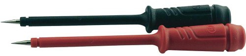 SKS GERMANY Hirschmann 972602001 PRUEF 2 Pruefspitzen Steckanschluss 4mm CAT I Schwarz, Rot 1 Set