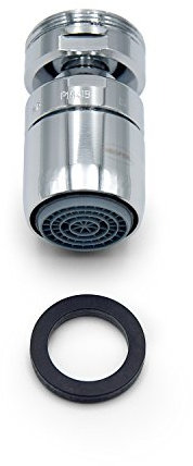 NEOPERL® Strahlregler Cascade SLC® AC mit Kugelgelenk, M 24 x 1, 13,5-15 l/min, verchromt, 01086097