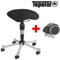 Topstar Hocker Body Balance 20 (anthrazit) inkl. 5 Rollen für weiche Böden + 5 Rollen für harte Böden