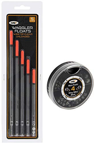 Match & Pleasure Angeln Tackle Set 5x Mixed schwimmt 4x verschiedenen Größen Shots hergestellt von NGT
