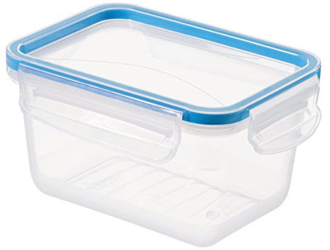 Rotho Frischhaltedose Clic & Lock, Aromafeste Aufbewahrungsbox mit Deckel, Inhalt 0.75 l, transparente Kunststoffbox (16.1x12x8.5 cm) mit Clip-Verschluss, BPA-freie Vorratsdose spülmaschinengeeignet