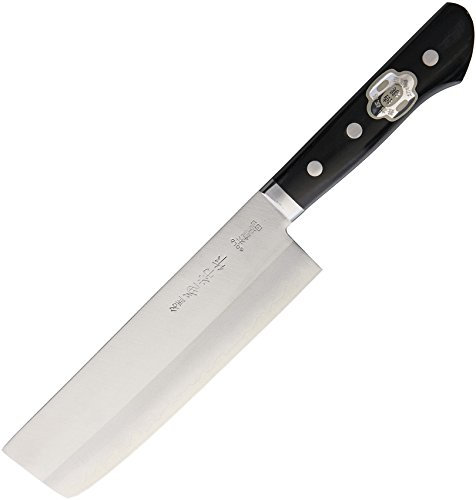 Kane Tsune KC143 Couperet Usuba Couteau Japonais Acier/Bois Noir/INOX 29 x 4,2 x 2,3 cm