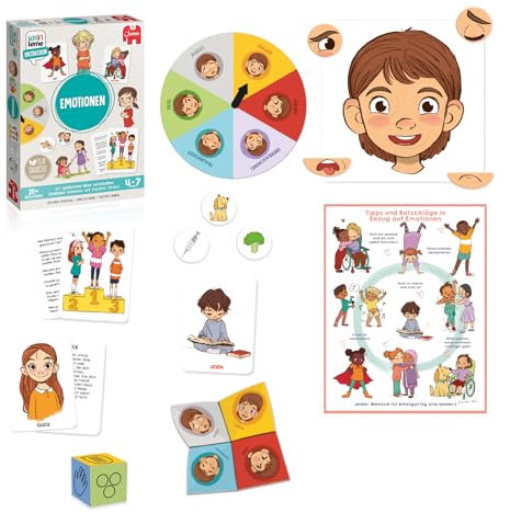 Jumbo - ich lerne Entdecken – Emotionen – Lerne Verschiedene Emotionen kennen - Lernspiel für Kinder von 4 – 7 Jahren