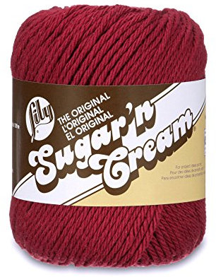 Lily Sugar 'N Cream Yarn-70.9g- Wine