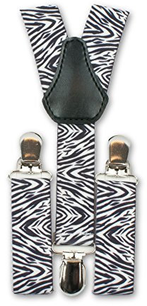 1buy3 Hosenträger zebra| Y-Form | 3 Clips | 1-5 Jahre|verstellbar | über 30 Modelle