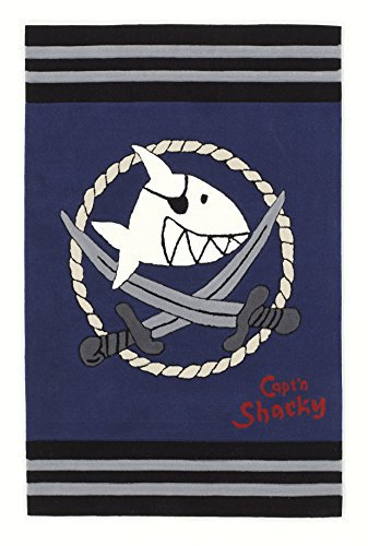 Capt'n Sharky Kinderteppich, Blau