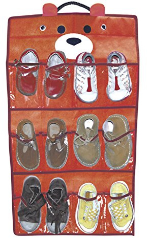 Hanging Pocket Storage Organiser for Children - Teddy Bear