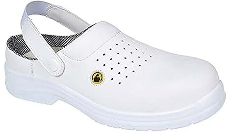 Portwest FC03 Botte de Sécurité Coquille Composite 200 Joule Léger | Blanc, 36, EN 61340-5-1, SB EN ISO 20345, Chaussures Anti-Statique, Résistant aux Huiles, Non Métallique, Double Densité, ESD