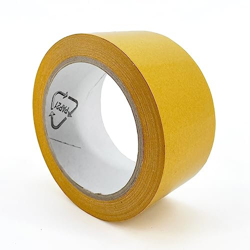 IMBALLAGGI 2000 - Nastro Biadesivo Extra Forte 50x25, Ideale per Uso Industriale o Artigianato - 1 Pezzo