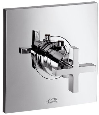 Axor Farbset CITTERIO für Unterputz-Thermostat 39716000, mit Kreuzgriff, verchromt