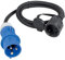 as - Schwabe Camping CEE-Adapterleitung - 1,5 m H07RN-F 3G2,5 - mit CEE-Stecker & Schutzkontaktkupplung mit Klappdeckel - 230V, 16A - für Camping und Outdoor-Einsatz - IP44 - Schwarz, 60488