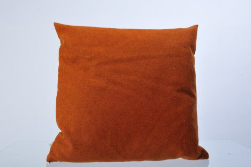 Steiner 1888 Kissen Susanna Terracotta 40x40cm Uni 100% Merinowolle mit Bezug und Füllung pflegeleicht durch Teflon