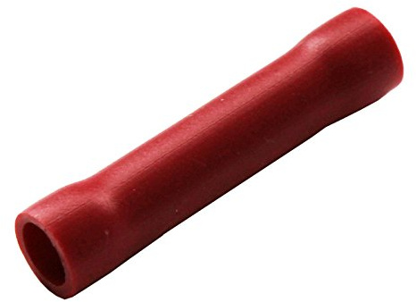 100 x Red Butt Joiners Insulated Wire Connector Electrical Crimp Terminal