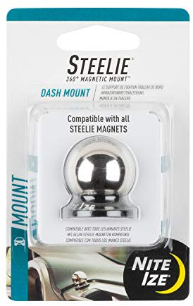 Nite Ize Ize STDM-11-R7 NI-STDM-11-R7 Steelie Kugelhalterung Handy-Kfz-Halterung Magnetbefestigung, Dash Ball, Silber