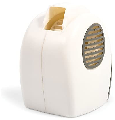 Camco Camper/RV Fridge Deodorizer & Airator | Deodorizer/Fan Helps Circulate Air in Refrigerator | Features Charcoal Odor Absorber & On/Off Switch | Great for Mini Fridge, Small Fridge & More (44124)