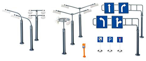 siku 5594, Panneaux et Lampadaires, Plastique, Multicolore, Multiusage