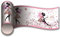 wandmotiv24 Bordüre Schmetterlingselfe 260cm Breite - Vlies Borte Tapetenbordüre Bordüren Borde Wandborde Fantasy Mädchen pink M0015
