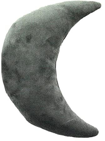 Thedecofactory Kissen in Form von Mond grau extra weich 30 x 45 cm Polyester 45 x 30 cm