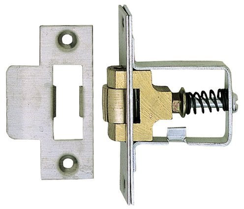 Heavy Duty Adjustable Roller Mortice Door Catch/Latch 38mm - Satin Stainless Steel