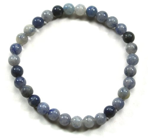 Kugel-Armband Blauquarz 6 mm