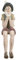 Clayre & Eef 6PR0149 Deko Dekoration Figur Pinocchio sitzend groß ca. 14 x 8 x 29 cm