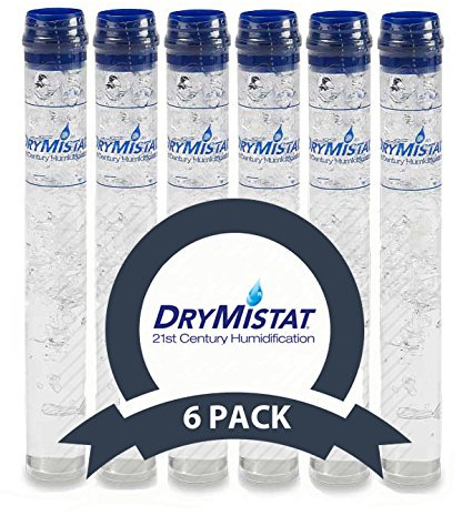 DryMistat 6-teiliges Luftbefeuchter-Set mit 2 Gletschernebel destilliertem Wasser Humidor Lösungen