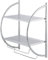 bremermann Badezimmerregal 2in1, 2 Ablagen, 2 Handtuchhalter, 44,5 x 54,5 cm (Chrom)