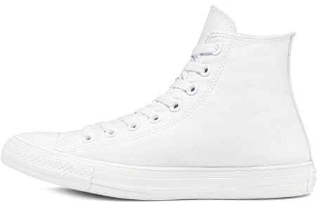 Converse All Star Hi Trainers White Mono Canvas - 5.5 UK