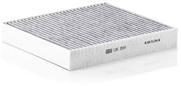 MANN-FILTER CUK 2559 Innenraumfilter/Kabinenluftfilter - Pollenfilter mit Aktivkohle - für Pkw + Transporter