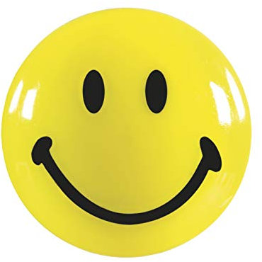 Magnetoplan Magnet Smiley (Ø) 40 mm rund Gelb 4 St. 16673