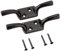 Merriway® BH00403 (2 Pcs) Cleat Hooks, 100 mm (4 inch) Black Japanned - Pack of 2 Pieces