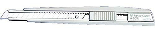 NT Cutter a-301 RP Blanc Cutter de lames interchangeables – Scalpel Cutter (19 mm, 14,7 cm, 1,1 cm, 8 cm, 9 mm, 23 G)