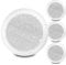VONYX 4x 6.5 Inch White Waterproof Ceiling Speakers, IP44 Rated 200W Passive 2-Way Speaker Set for Bathroom, Garden, Boat, Wet Room Installations, Home & Commercial Audio Systems Pack of 4