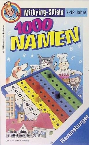 TAUSEND NAMEN - Das beliebte Stadt-Land-Fluß Spiel