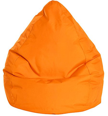 MAGMA Sitting Point only by BeanBag Brava L Sitzsack, ca. 70x90cm, großer Sitzsessel, Lounge-Sessel, Hülle bei 30°C waschbar, Made in Germany, orange