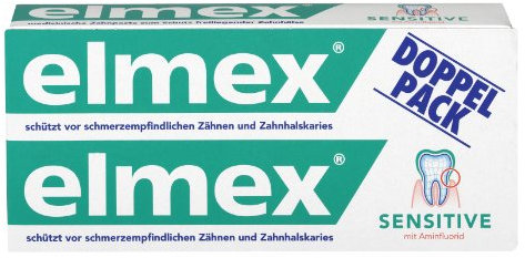 elmex SENSITIVE Zahnpasta Doppelpack, 2 x 75 ml