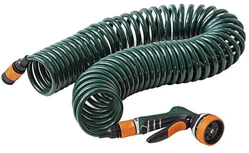 Siena Garden Spiralschlauch-Set, 10m Spiralschlauch & Multifunktionsbrause, 415455