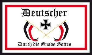 UB Fahne/Flagge Deutscher Gnade Gottes Deutschland 90 cm x 150 cm Neuware!!!