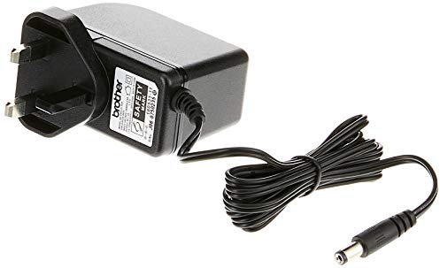 Brother AD-24ESUK AC Adapter, UK 3-Pin Electical Plug & Power Supply Cable, Brother Genuine Accessory, Black
