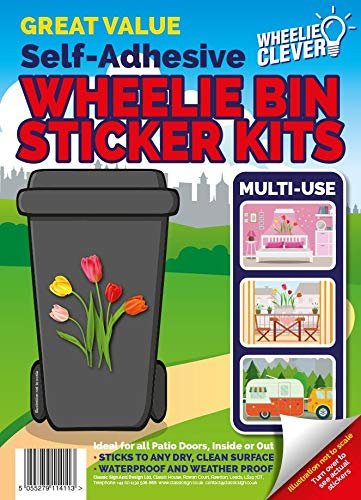 Wheelie Bin Stickers - Tulips