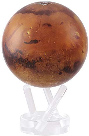MOVA Globe Mars Serie Weltraum, 11,4 cm (4,5 Zoll), mit Standfuß, rotierender Globus, solarbetrieben, einzigartiges Geschenk und Heim- oder Schreibtischdekoration für Männer, Frauen, Kinder