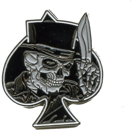 Sensenmann Skull Reaper Pik Emblem Badge Metall Button Pin Anstecker 0069