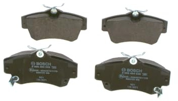 Bosch BP332 - Brake Pads Car Front Axle - 1 Set of 4 Pads | Bosch Quality - Reduced Noise and Dust - ECE-R90 Certified - Copper-Free