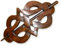 ISLAND PIERCINGS Haarspange Handarbeit aus Holz HS16, Keltisches Design, ca. 11cm, Unisex, 1 Stck
