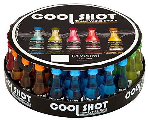 Cool Shots Mixed Vodka Shots (61 x 20ml Shot Cups)