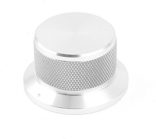uxcell a15020500ux0447 CNC Machined Aluminum Alloy Potentiometer Control Knob, 6 mm Hole, 44 mm