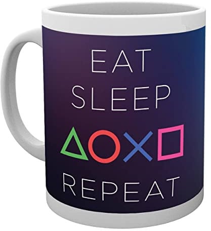 GB eye PlayStation Eat Sleep Repeat Mug